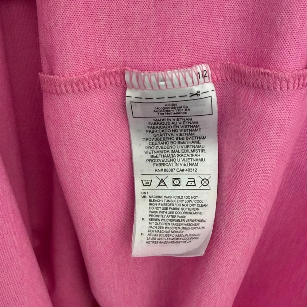 Adidas Men's Vibrant Pink Polo Shirt